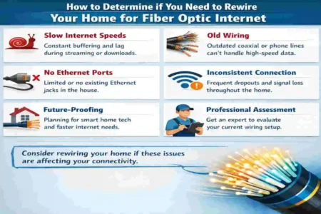 do i need to rewire my house for fiber optic?