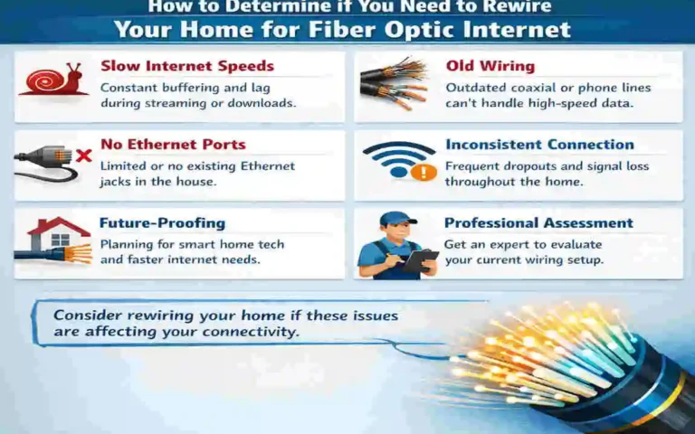 do i need to rewire my house for fiber optic?