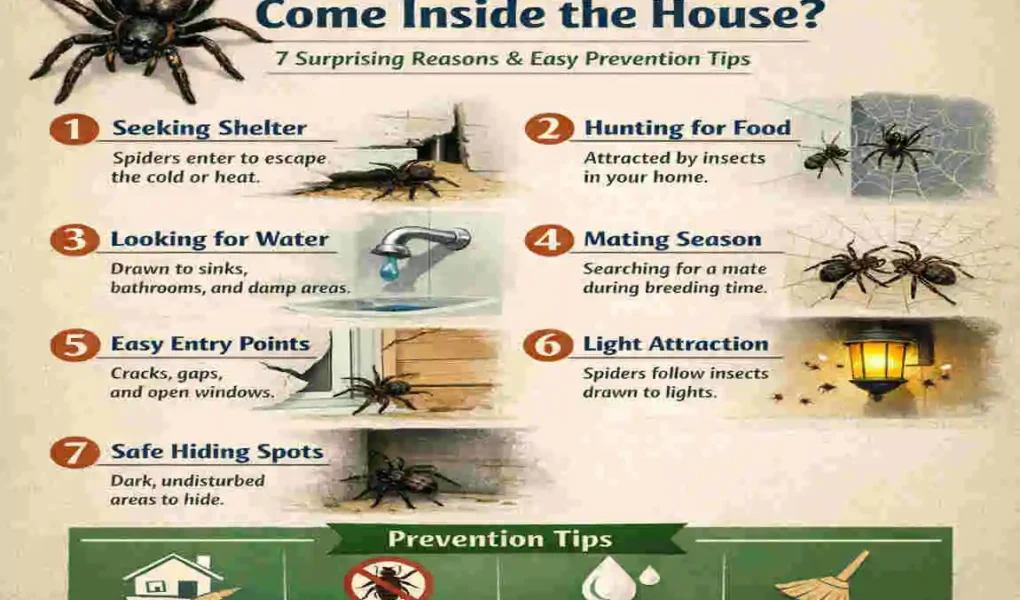 Why Do Spiders Come Inside the House? 7 Surprising Reasons & Easy Prevention Tips