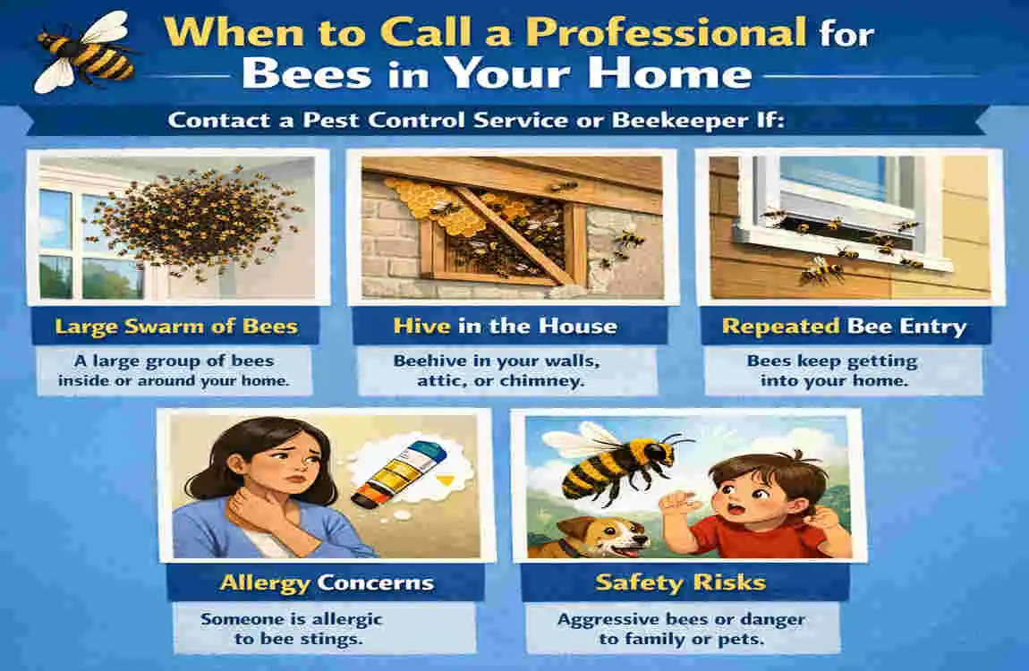 why do bees keep coming in my house