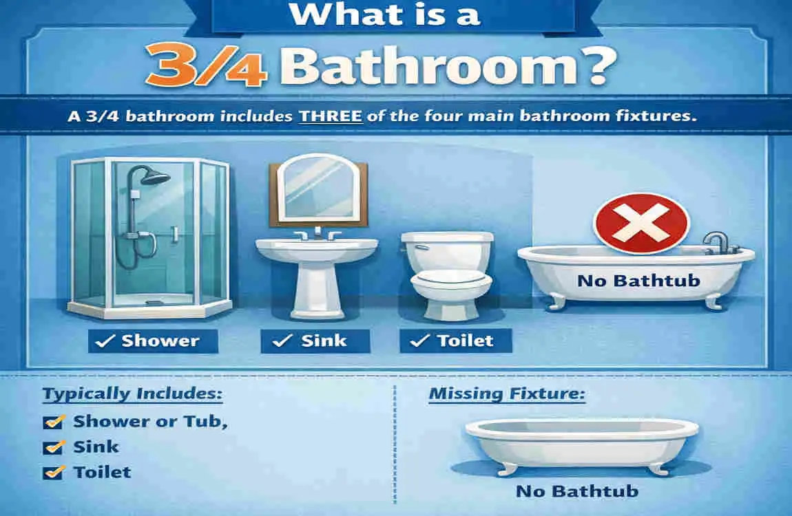 What Is a 3/4 Bathroom?