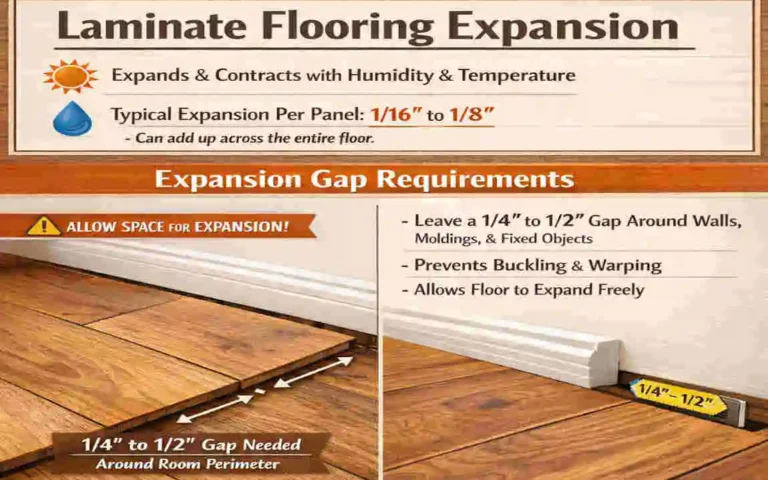 how much does laminate flooring expand
