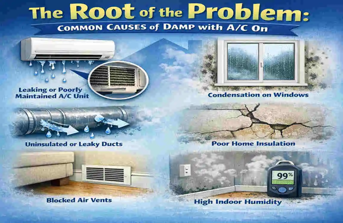 Why Does My House Feel Damp with AC On?