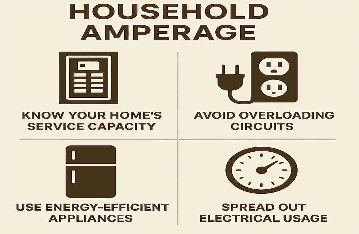 what is the average amperage of a house