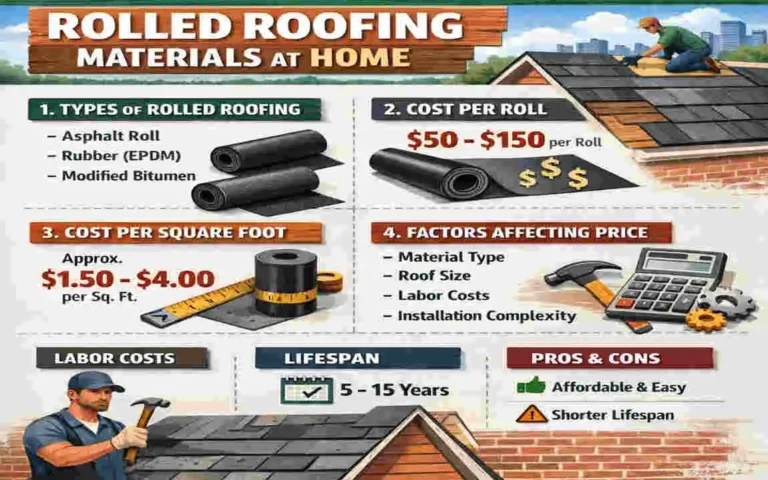 how much does a roll of rolled roofing cost