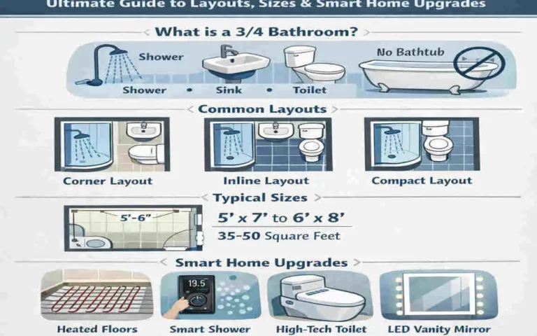 What Is a 3/4 Bathroom?