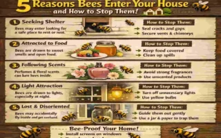 why do bees keep coming in my house
