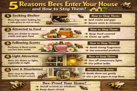 why do bees keep coming in my house