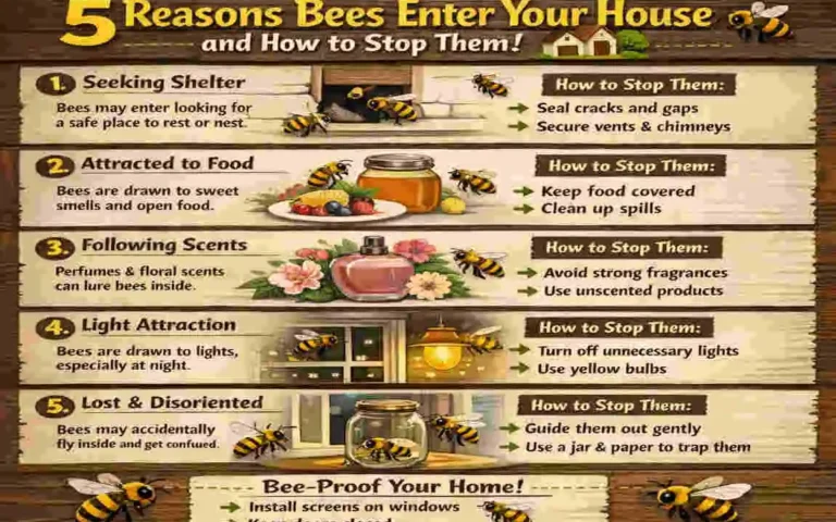 why do bees keep coming in my house