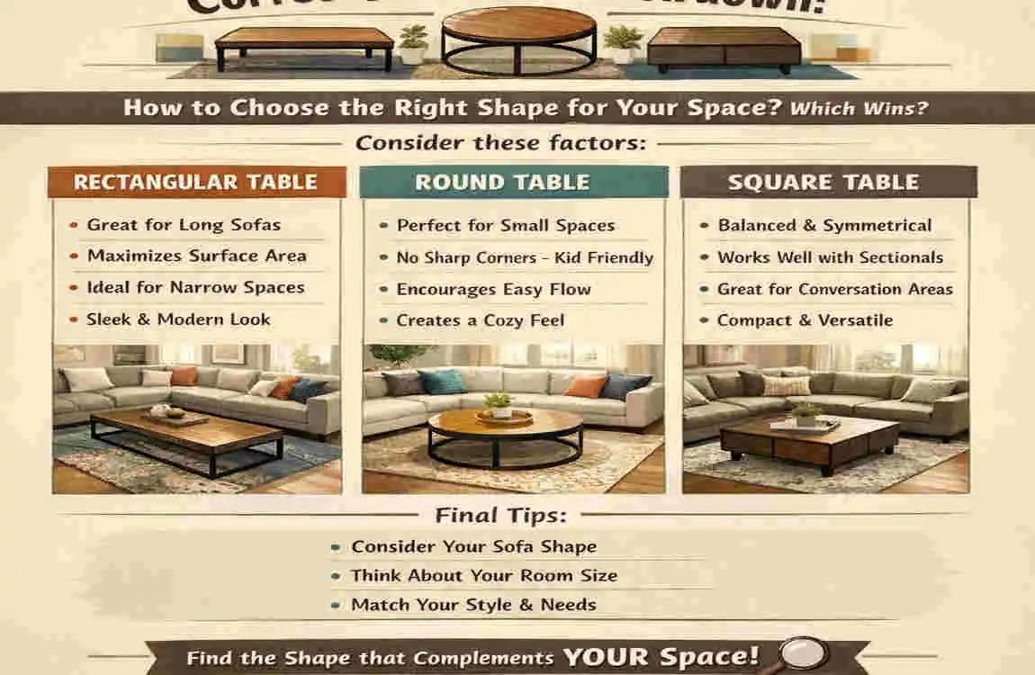 How do I know what shape coffee table to buy?