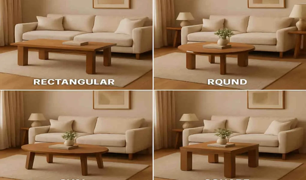 Which Coffee Table Shape Suits Your House Best?