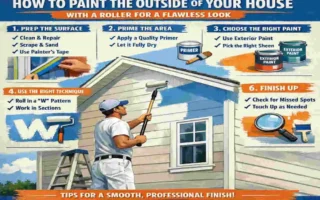 how to paint exterior house with roller