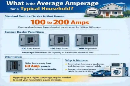 what is the average amperage of a house