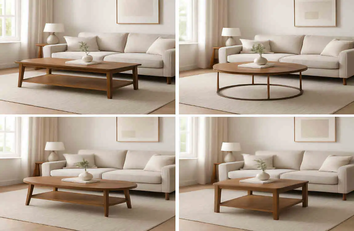 Which Coffee Table Shape Suits Your House Best?
