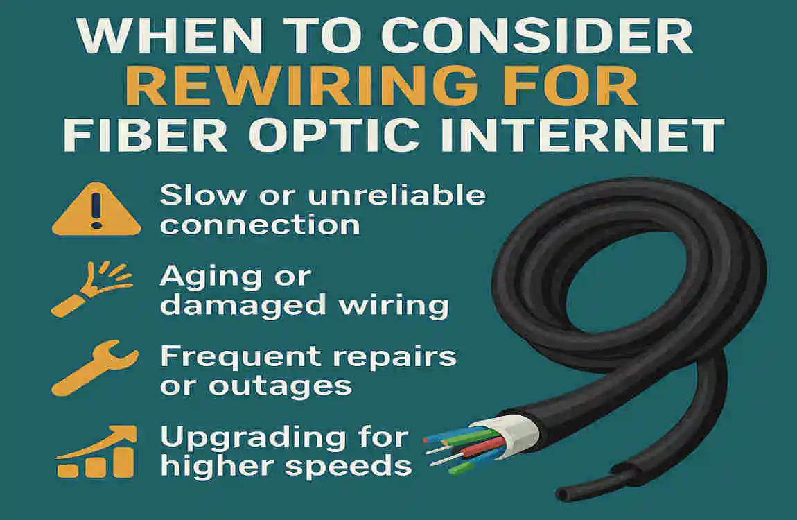 Do I Need to Rewire My House for Fiber Optic Internet?