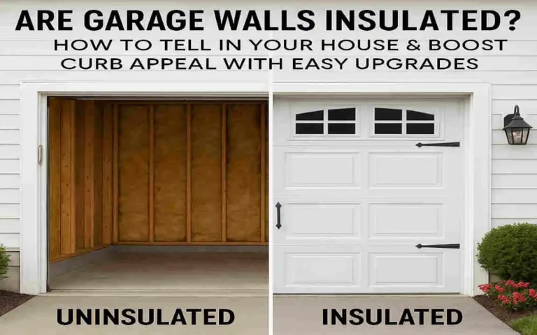 Are Garage Walls Insulated? How to Tell in Your House & Boost Curb Appeal with Easy Upgrades