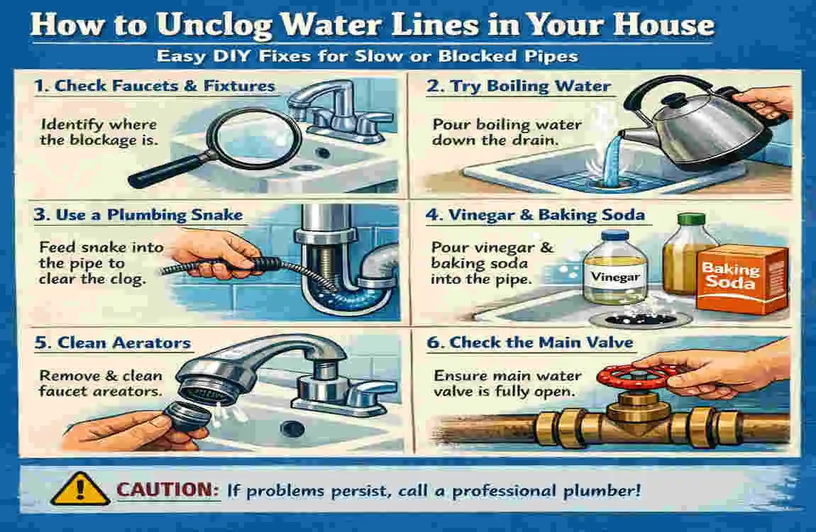 How to Unclog Water Lines in Your House: Easy DIY Fixes for Slow or ...