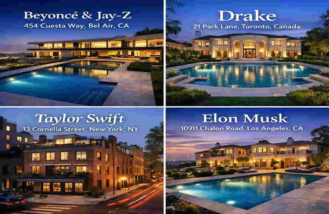 Celebrity House Addresses