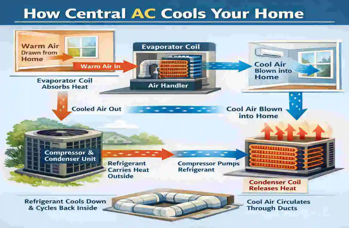 does spraying ac condenser with water help cool house