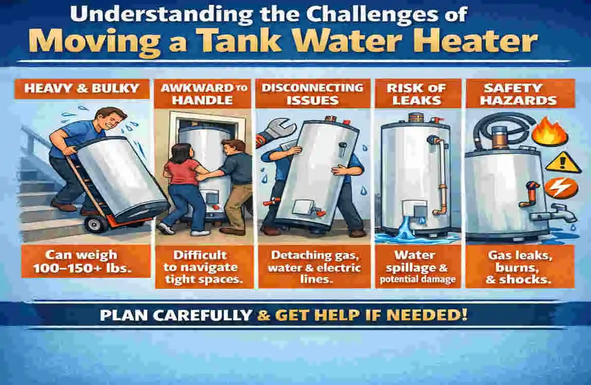 how to move a tank water heater from basement