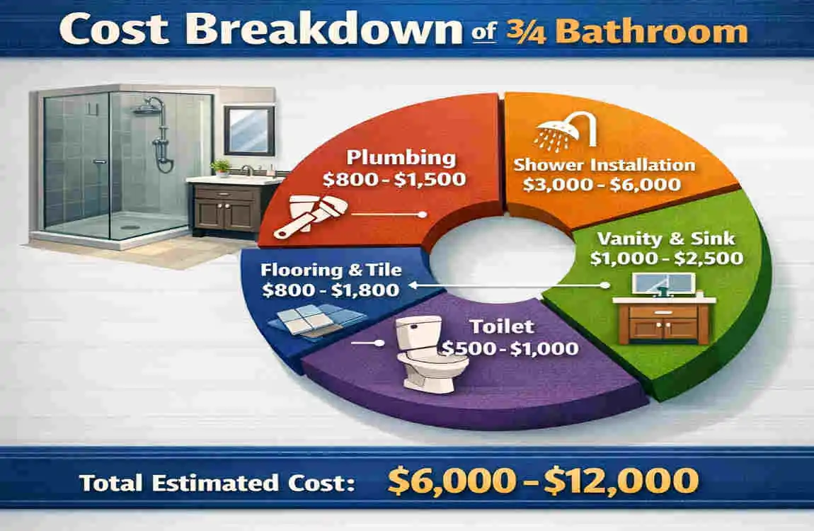 What Is a 3/4 Bathroom? Complete Guide to Fixtures, Layouts & Home Value Boost