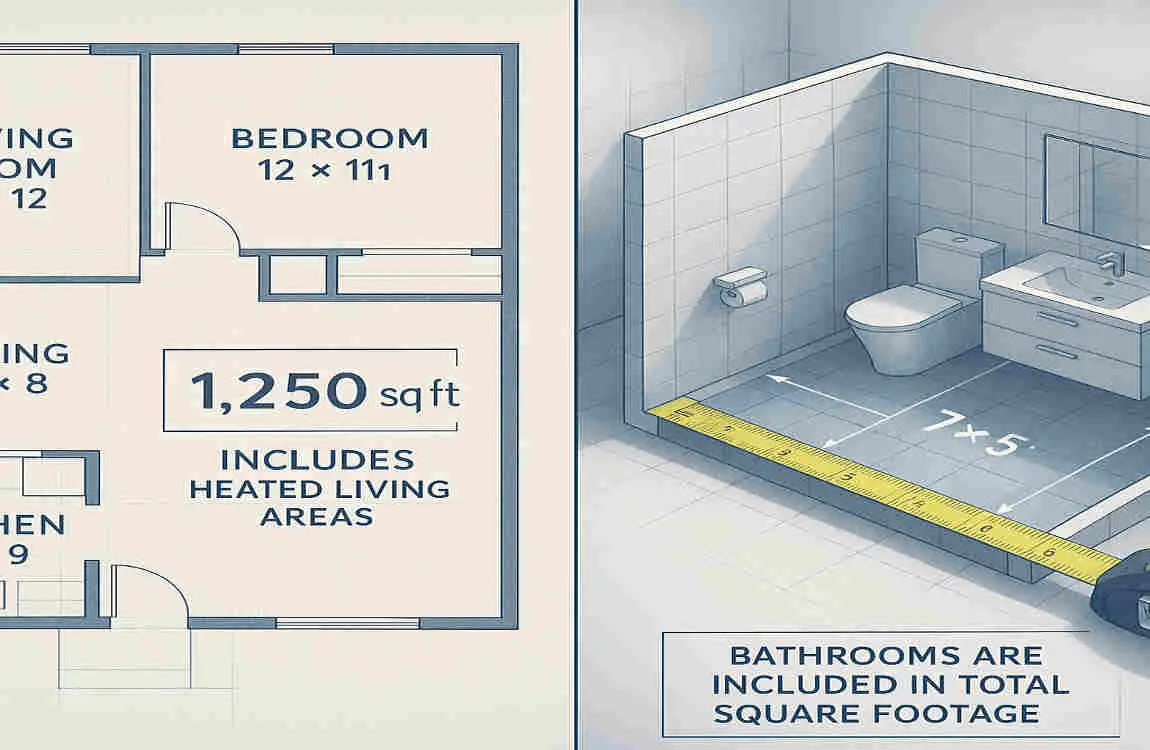 Understanding Bathroom Impact on House Size Calculations
