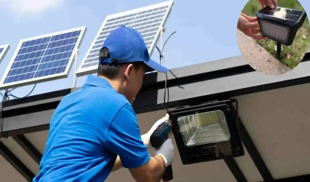 how to install solar light at home