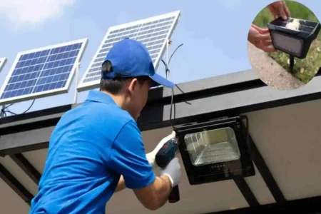 how to install solar light at home