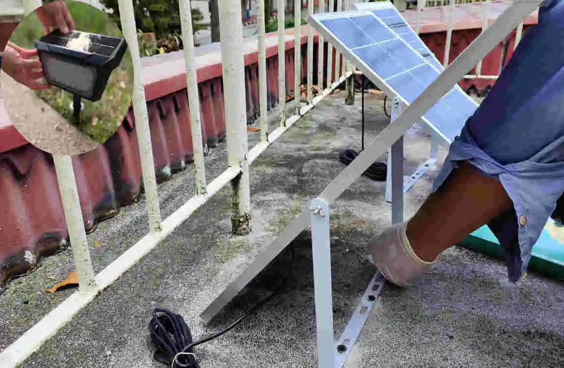 how to install solar light at home