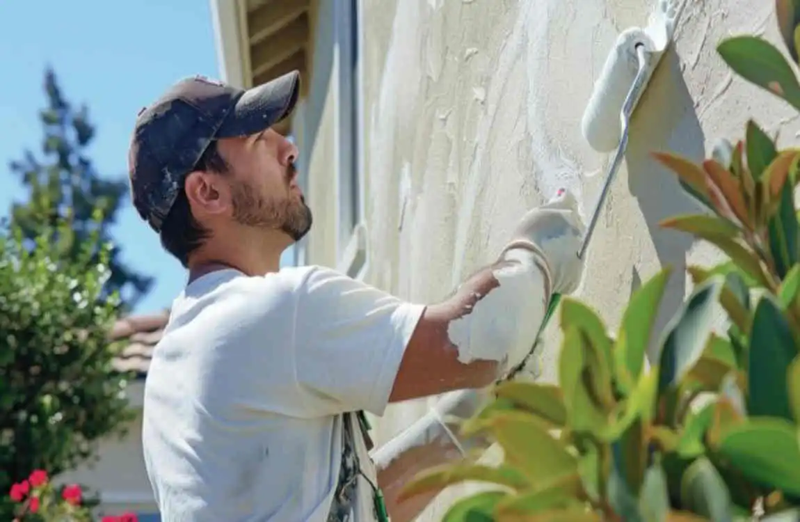 how to paint exterior house with roller