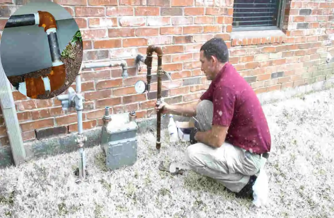 can gas lines freeze in a house