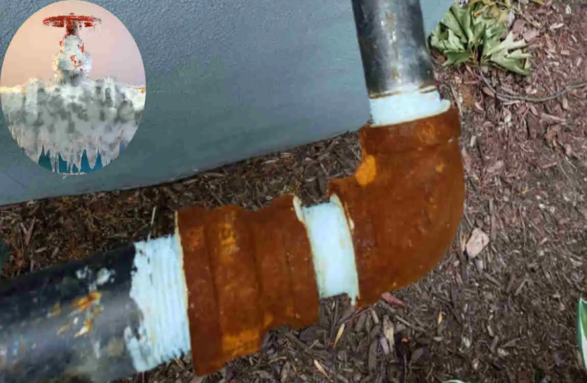 can gas lines freeze in a house