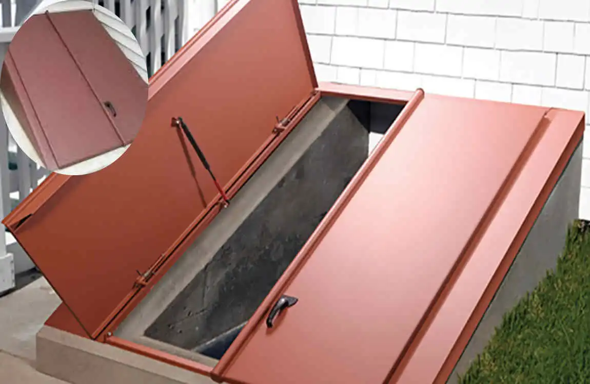 how to bild sloped basement doors