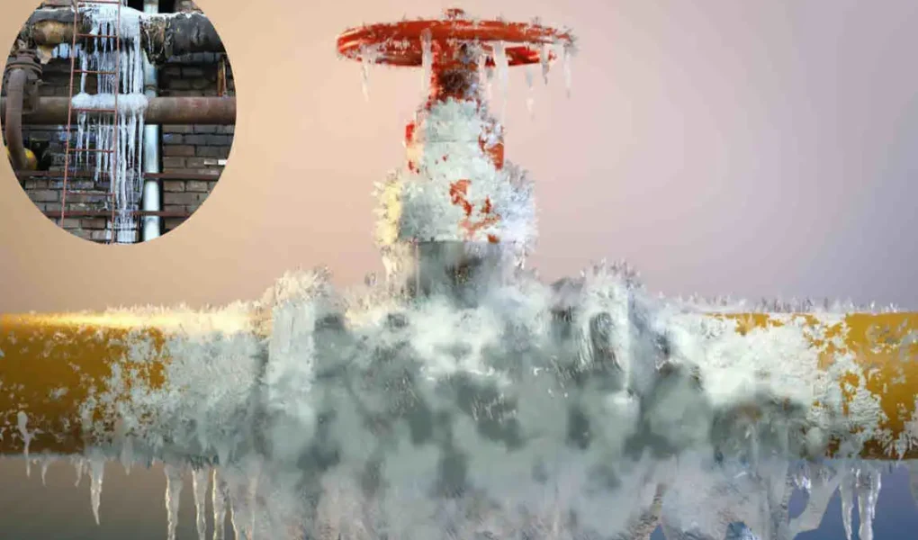 can gas lines freeze in a house