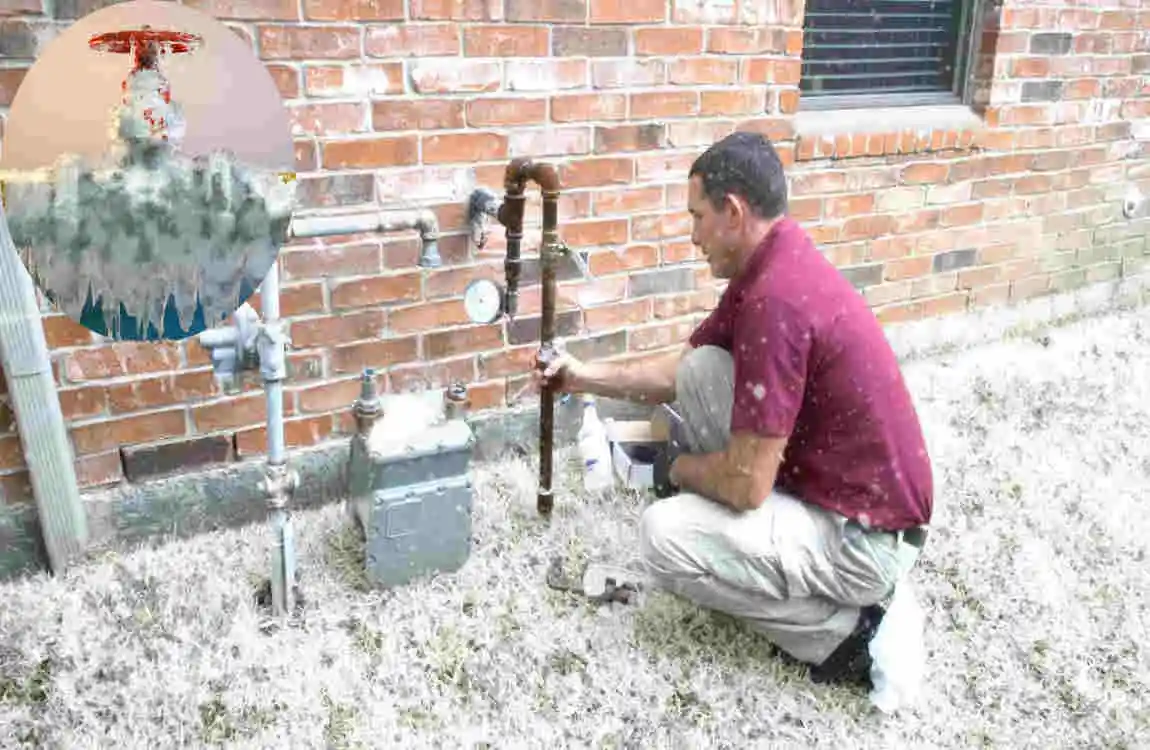 can gas lines freeze in a house