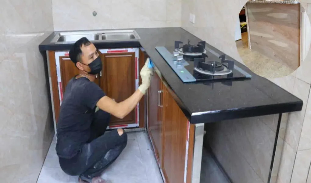 how to build kitchen counter frame