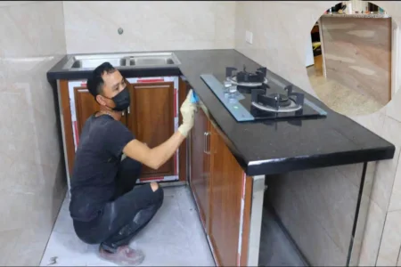how to build kitchen counter frame