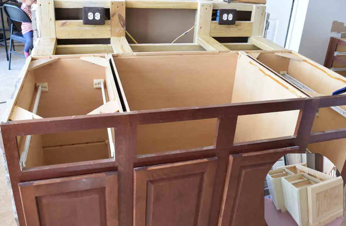 how to build kitchen counter frame