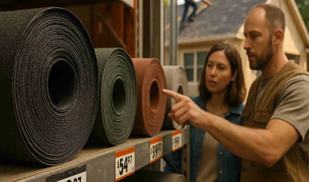 how much does a roll of rolled roofing cost