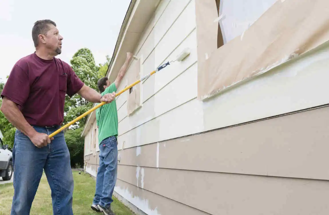 how to paint exterior house with roller