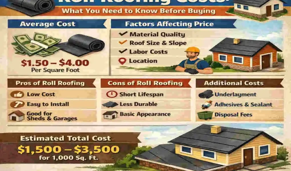 How Much Does Roll Roofing Cost for Your Home?