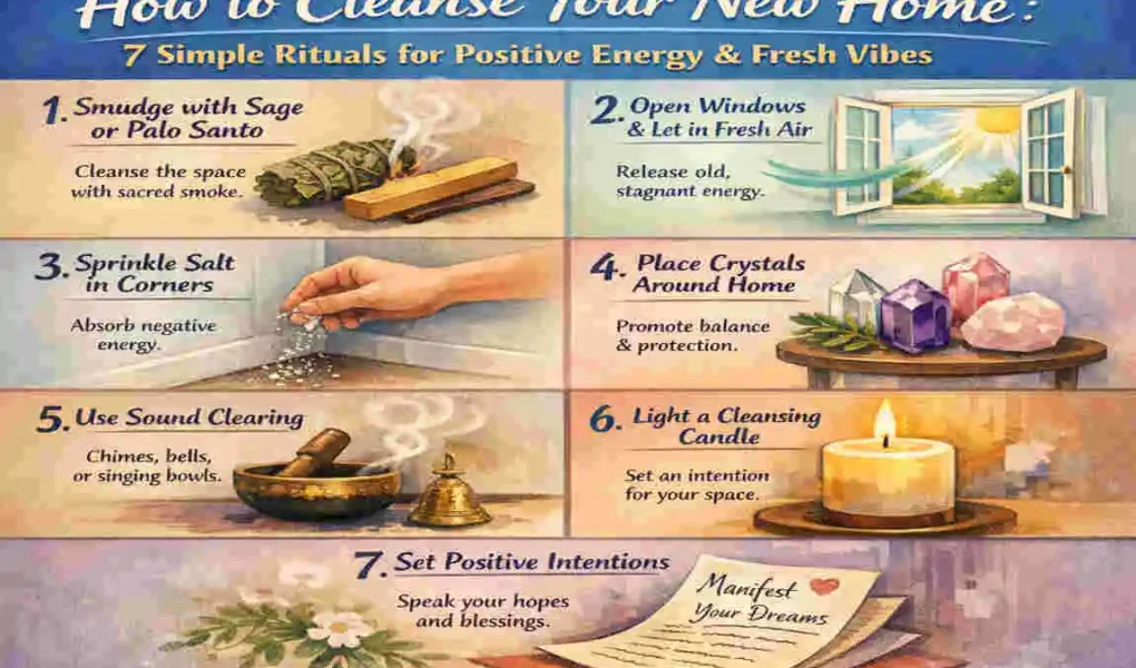 How to Cleanse Your New Home: 7 Simple Rituals for Positive Energy & Fresh Vibes