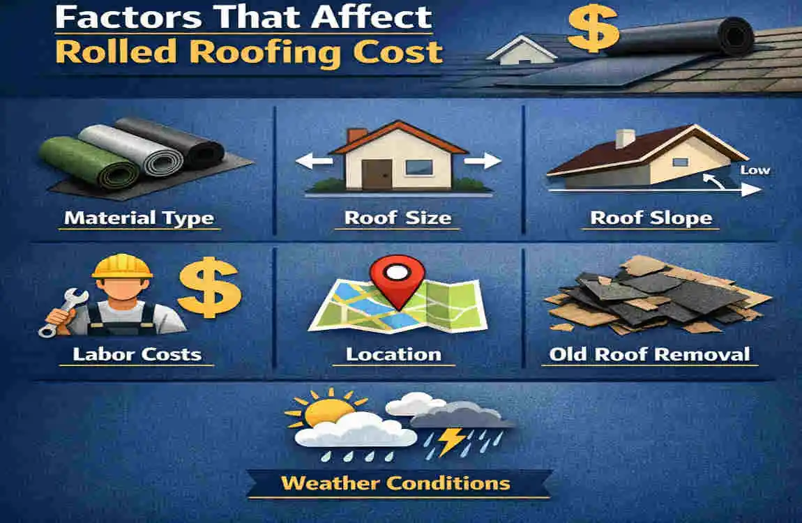 how much does a roll of rolled roofing cost