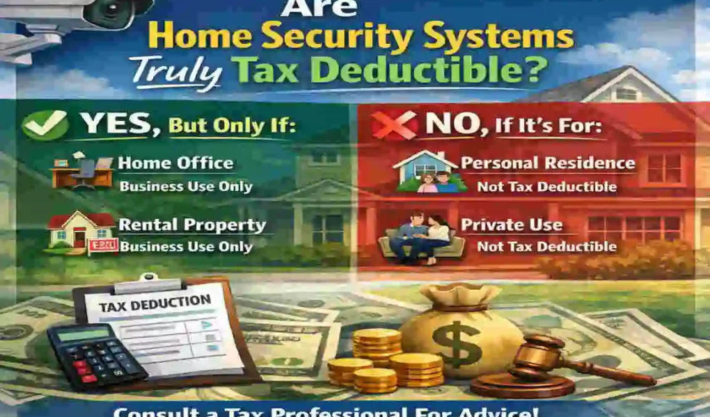 are home security systems tax deductible
