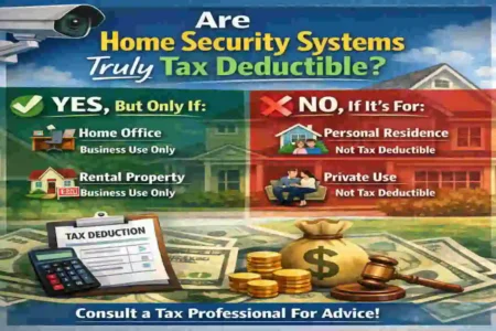 are home security systems tax deductible