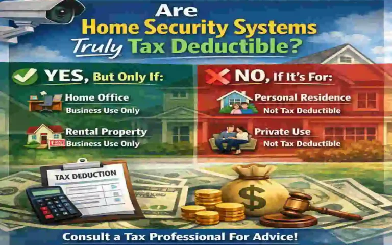 are home security systems tax deductible