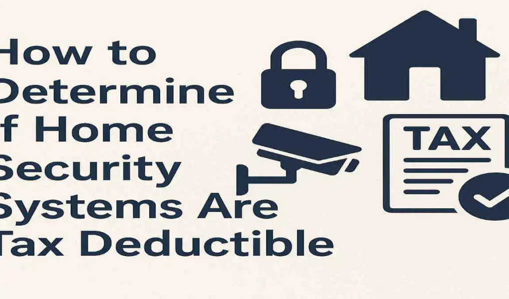 How to Determine If Home Security Systems Are Tax Deductible