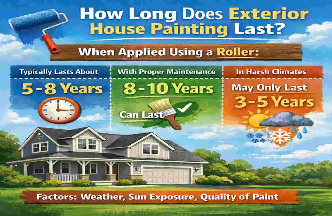 how to paint exterior house with roller