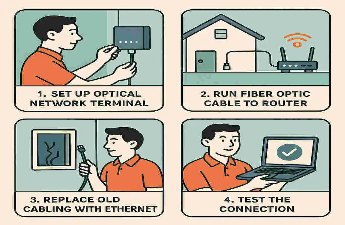 Do I Need to Rewire My House for Fiber Optic Internet?