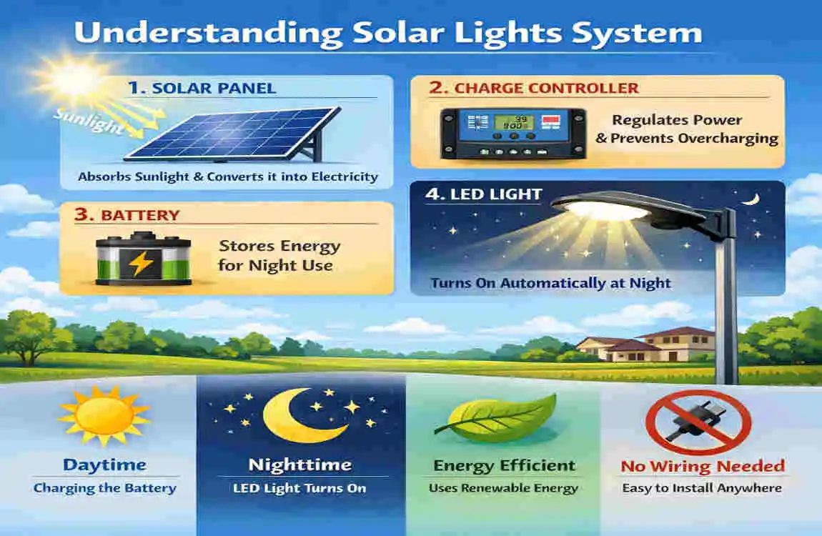 how to install solar light at home